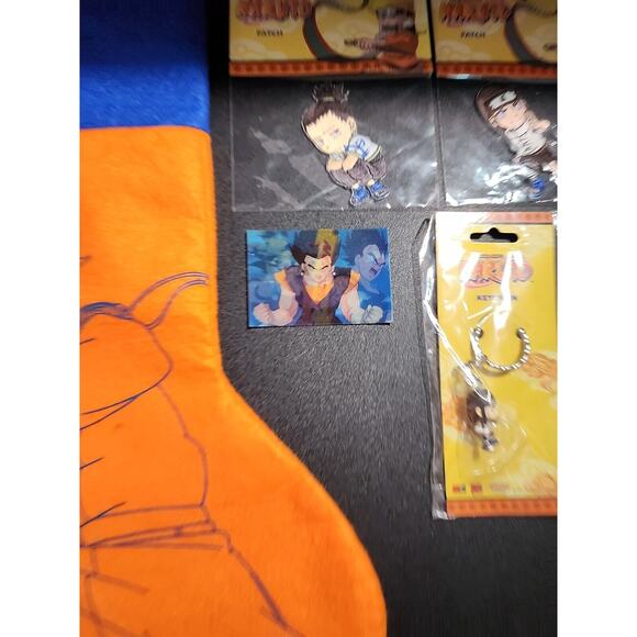 Naruto Shippuden Christmas Stocking Anime Orange With EXTRAS Holiday Shonen Jump - Picture 7 of 8